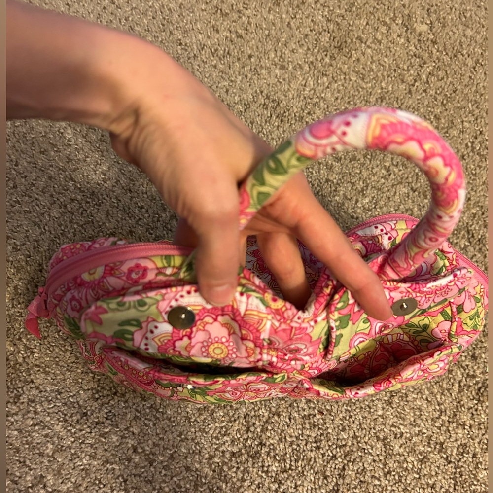 Retired 2008 Vera Bradley Bowler Handbag. Petal Pink - Picture 6 of 6